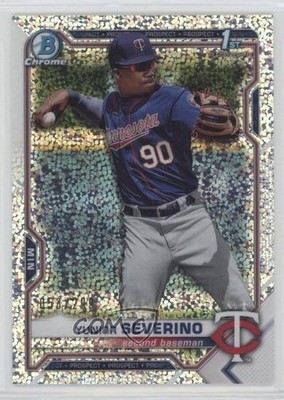 2021 Bowman Chrome Prospects Speckle Refractor /299 Yunior Severino #BCP-140 0b3