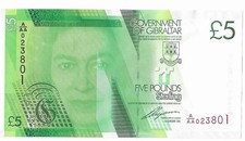 Gibraltar 5 Pounds, 2011, P-35, UNC