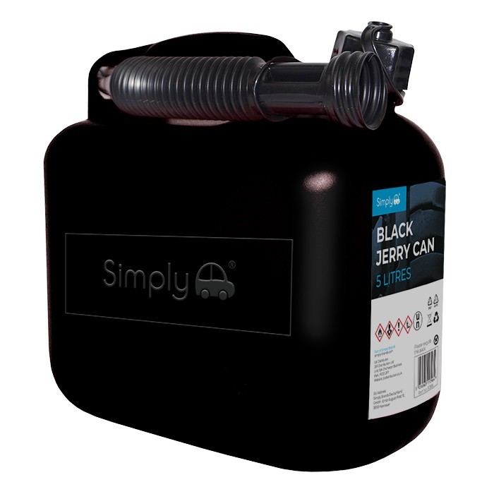 Simply 5Ltr Black Jerry Can JCB5L - Image 2