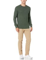 Waffelshirt Herren S Olivenheide, Langarm, Normale Passform, Amazon Essentials