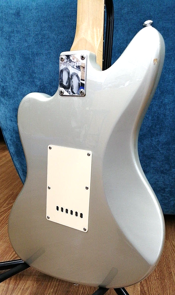 FERNANDES JG-40 Jaguar Jazz Master Silver XJAPAN Hide Vintage Rare