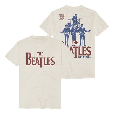 The Beatles T-Shirt Herren Ed Sullivan Show 1964 natur Band-Merch, Bands