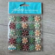 Jolees Boutique Snowflake Mini Repeats Embellishments Scrapbooking