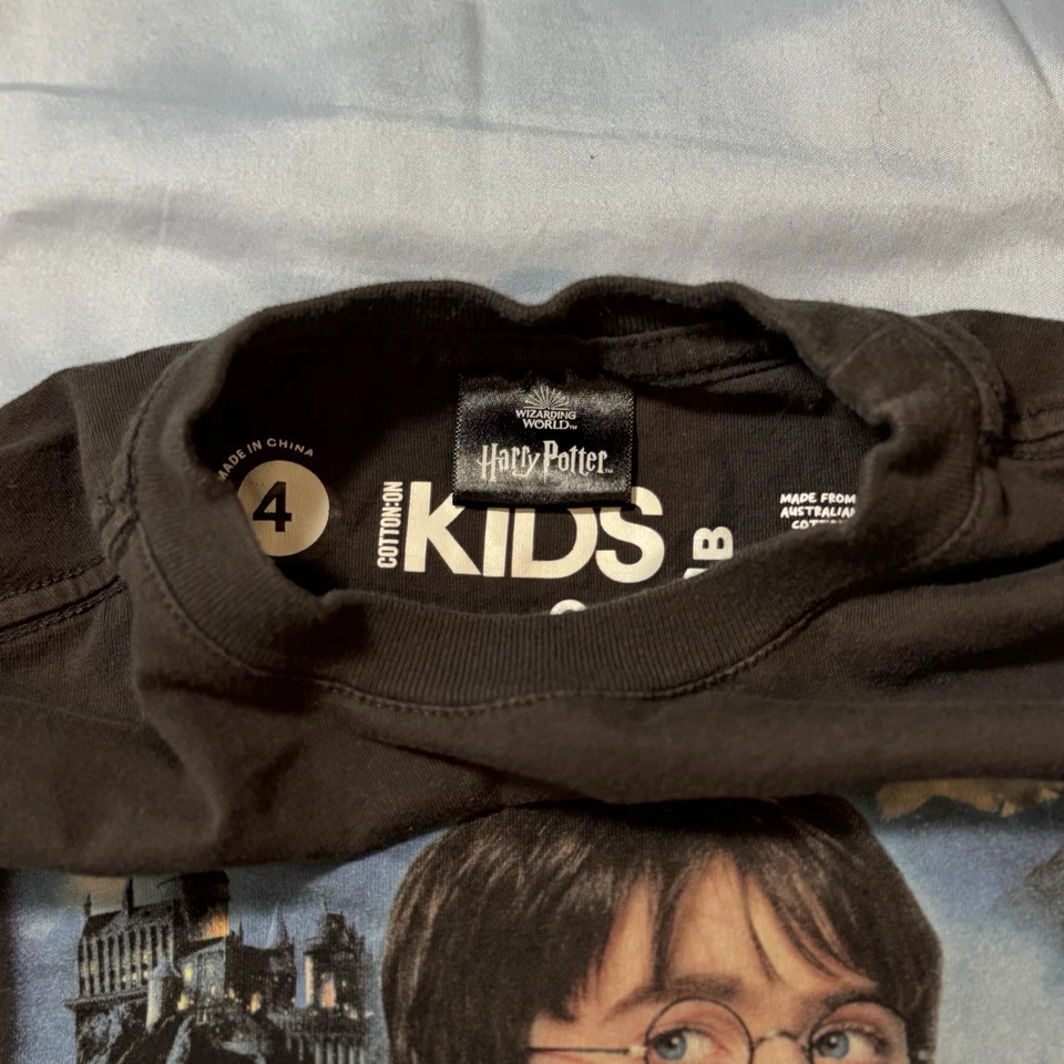 Camisa de manga larga para niños HARRY POTTER colaboración ALGODÓNon - negra talla 4 Foto 4 de 4