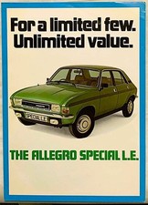 Austin Allegro Special L.E. brochure  c1978 - 1500 #3322