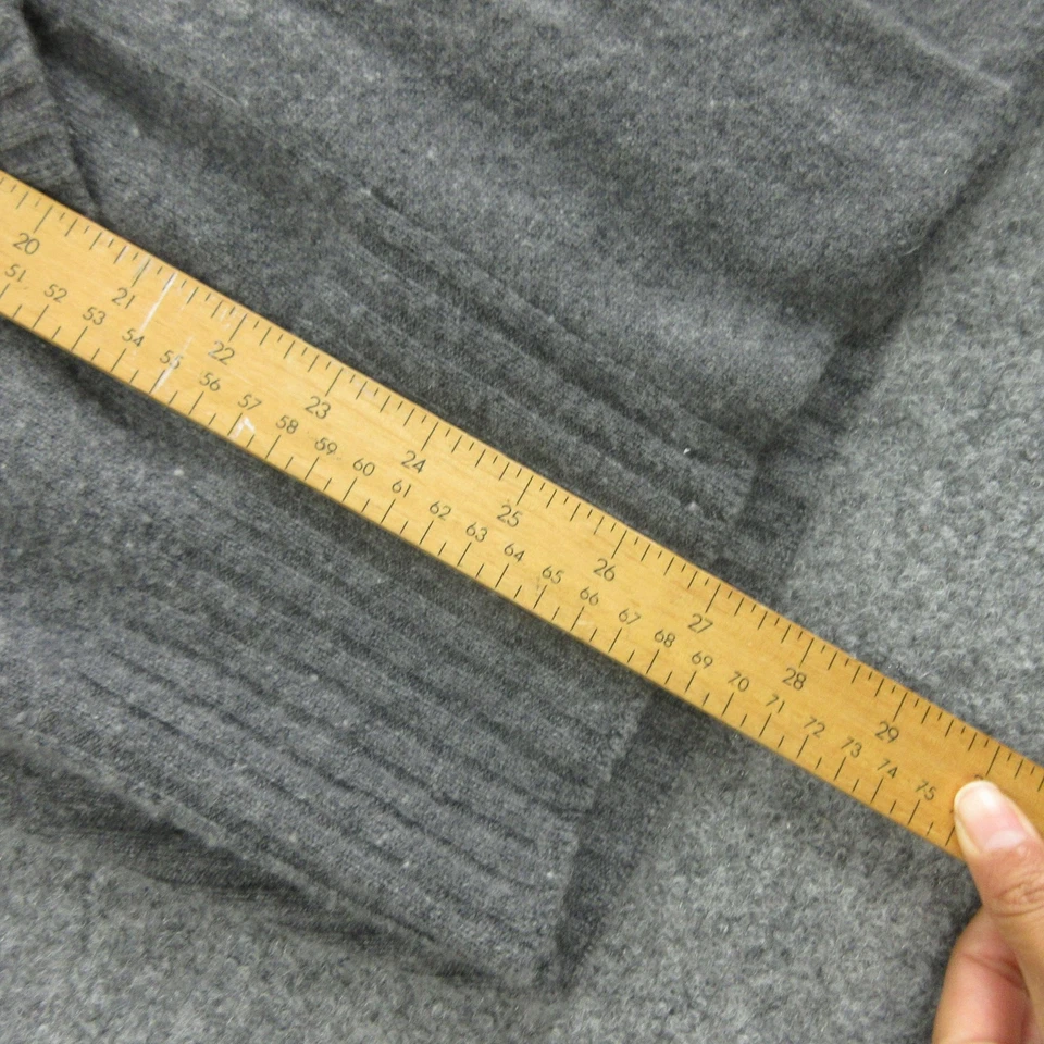 Suéter Agnona Mujer Gris 100% Cachemira Hecho en Italia Frente Abierto Cárdigan Foto 3 de 4