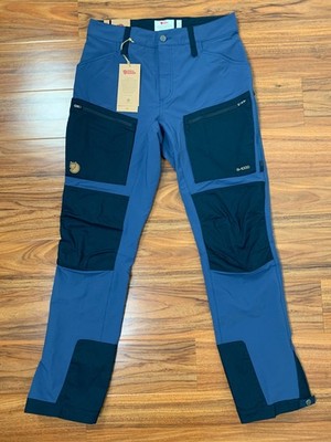 Fjallraven Mens Keb Agile Trousers US 30 Short EU 46 Indigo Blue Dark Navy Pants