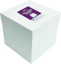 Culpitt 10 and 12 inch a White Tall Cake Box, Pack of 10, 254 x 254 x 254mm