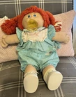 Vintage 16” Cabbage Patch Kids Girl Doll 1985 Red Hair HM4 w/ Pacifier Blue Eyes