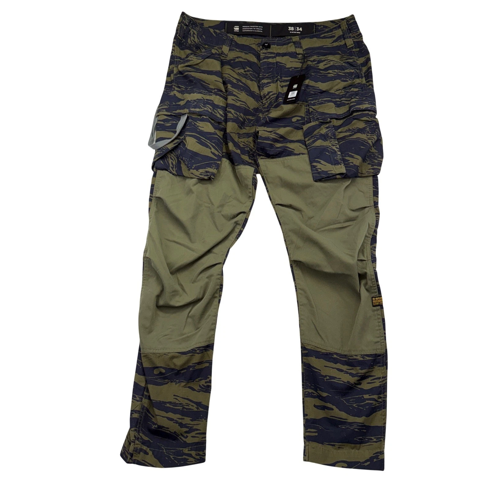 NEW G-Star RAW 3D Tapered Cargo Pants 38x34 Shadow Olive Tiger Camo 2.0 Ripstop
Opens in a new windo