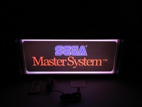 Sega Master System LED Display lighted sign lightbox Wall hanging Light