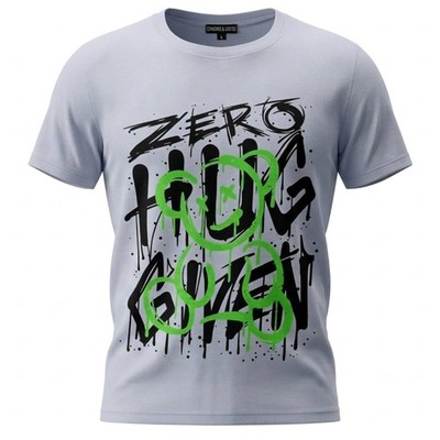 Squared & Cubed Kinder T-Shirt Zero Cool Graffiti Weiß Bär  Gr. 98 - 152 