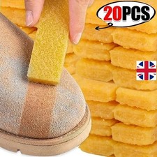 1-20Pcs Natural Shoe Eraser Rubber Block Suede Boots Leather Cleaner Yellow