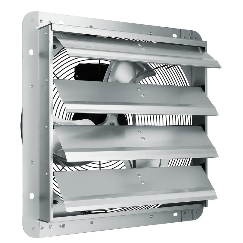 Uimoso Shutter Exhaust Fan Shop Exhaust Fan 16'' Wall Mounted Aluminum 2000 CFM