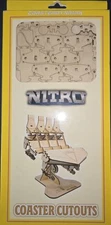 Six Flags Nitro Roller Coaster - Coaster Dynamix  Wooden Coutouts Model Kit -New