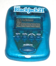 Pocket Blackjack 21 Electronic Handheld Game Radica 1997  ~ Free Shipping ~
