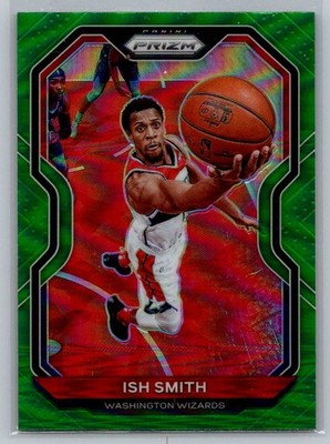 Ish Smith 2020-21 Panini Prizm #37 Green Prizms Washington Wizards