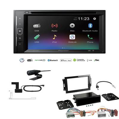 Pioneer Autoradio Bluetooth DAB USB DVD für Dodge RAM Facelift 2006-2008