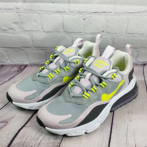 callejón Interior Glorioso NIKE Air Max 270 REACT GS gris rosa amarillo. Juventud 4,5 años/mujer talla  6 193654811785 | eBay