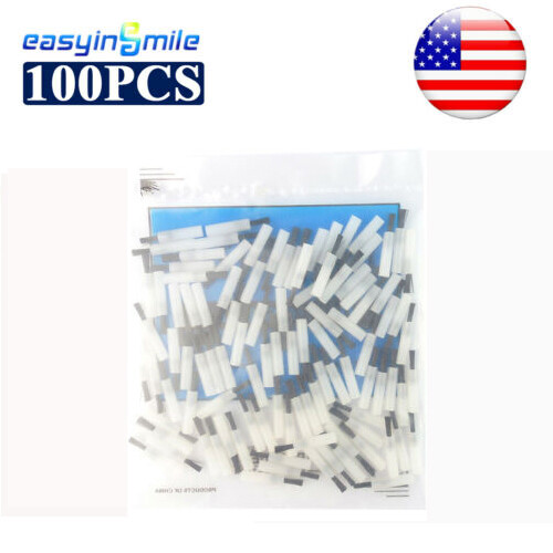 Aplicador de cepillo dental desechable Easyinsmile/puntas de cepillo negras 100 un. - Imagen 1 de 13
