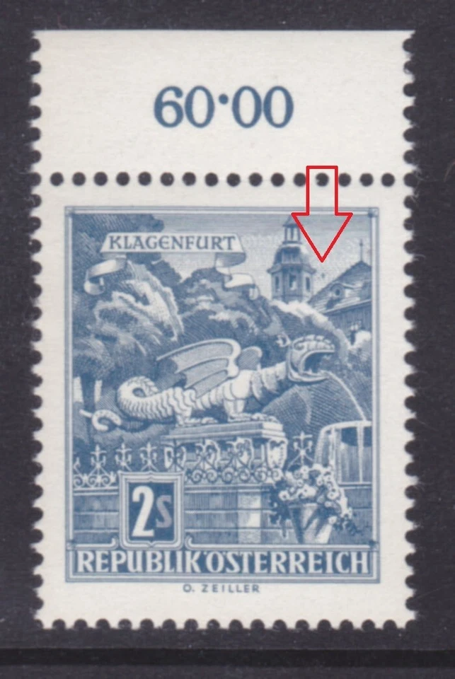 Ö.1968 ANK.Nr.1286"Abart-Plattenfehler-Druckzufälligkeit"postfrisch** - Bild 1 von 1
