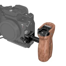 Universal Slide Quick Release Side Wooden Handle Grip for Camera Cage Stabilizer