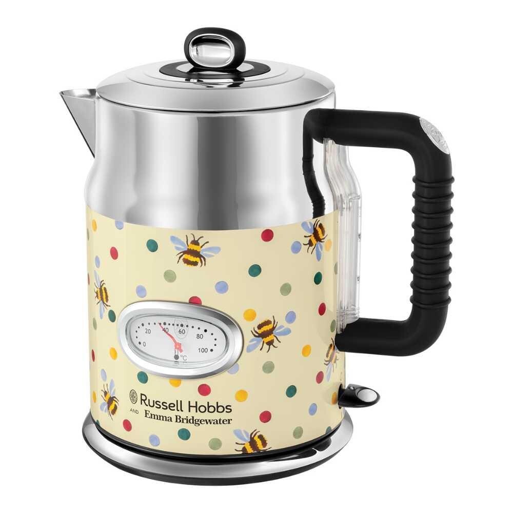 RUSSELL HOBBS Emma Bridgwater Bumblebee Polka Dot Kettle And