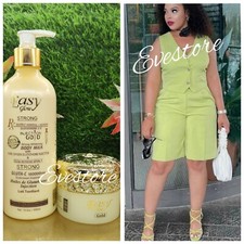 2pcs Easy Glow Gold Body Lotion 500ml  Face Cream