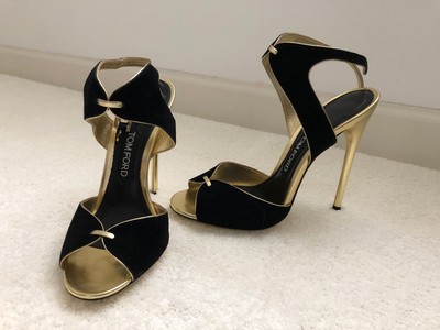 tom ford gold sandals