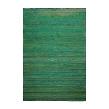Hand Woven 100% Raw Silk Kilim Modern Oriental Area Rug Emerald 5' x 7'6"