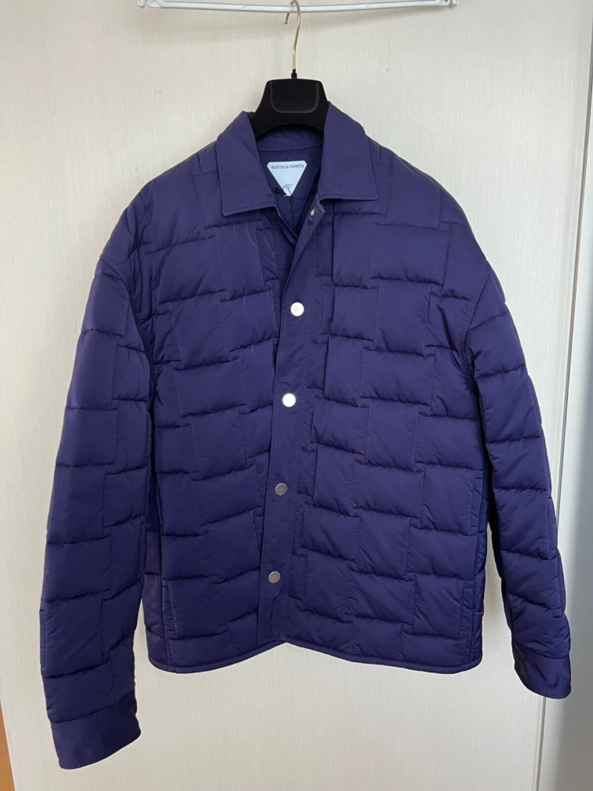 bottega veneta giacca imbottita modello Intreccio giacca grande viola