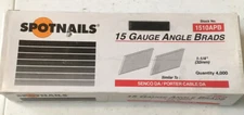 SPOT NAILS 1 1/4” 15 Gauge  Angle Finish BRADS #1510APB (4,000 Box)