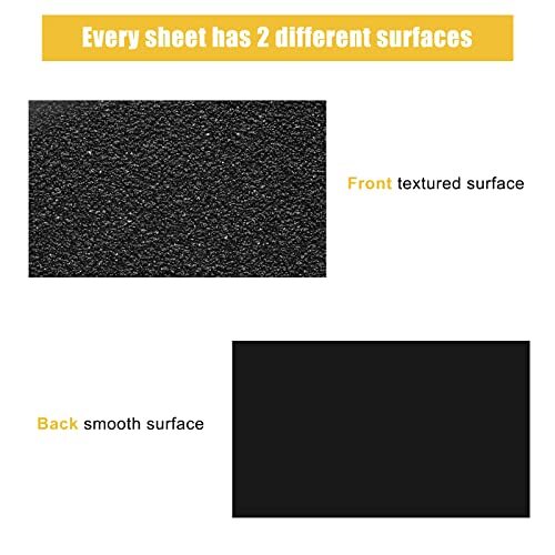 6 Pack Black ABS Plastic Sheet 12" x 16" x 0.06"Moldable Acrylic Sheet