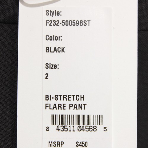 3.1 Phillip Lim NWT Dress Pants Size 2 US Flare Pant In Black Polyester Blend - Bild 5 von 14