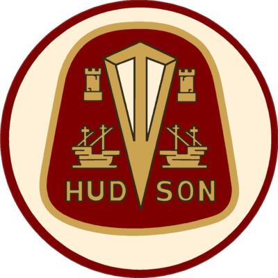 #5401m(1) 4'' Hudson Hornet Repro Art Deco Decal Sticker Laminated