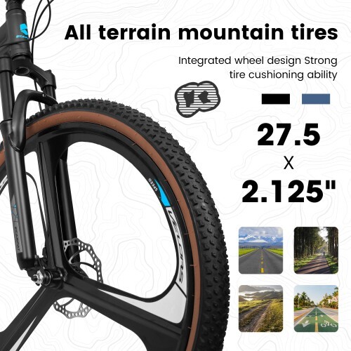 27 inch wheel mountain bike, 21-speed disc brake trigger transmission