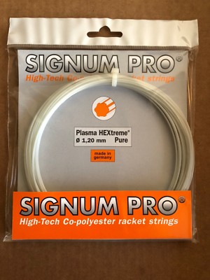 (5 PACKS) Signum Pro Plasma HEXtreme Pure 18G / 1.20mm Tennis String Set - 12M