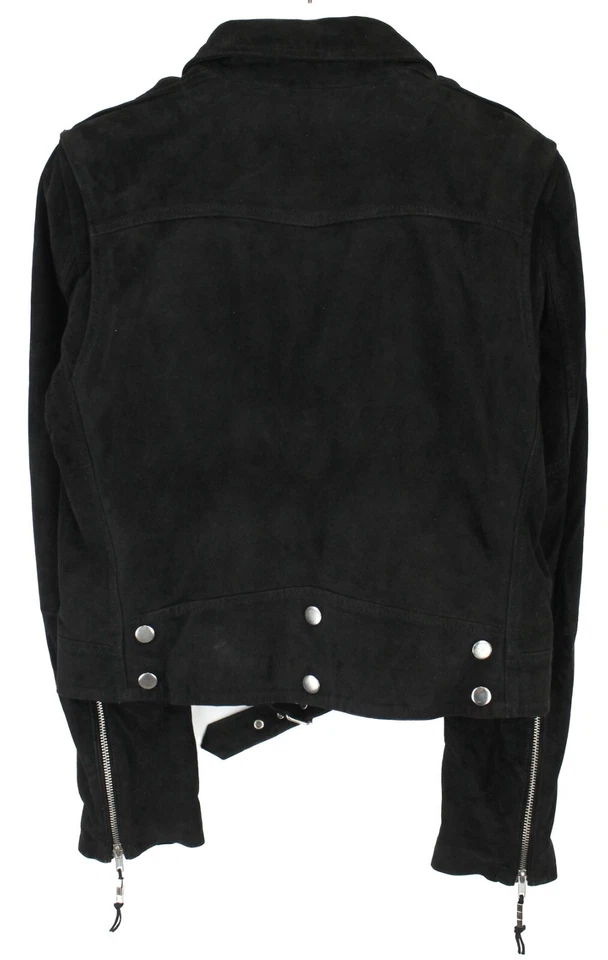 PVP 720 BLK DNM NYC 1 Chaqueta de motociclista grande para mujer hecha de cuero suave Foto 2 de 4