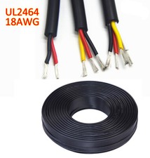 UL2464 18AWG 2/3/4/5-Core PVC Sheath Power Cord Tinned multi strand copper wire