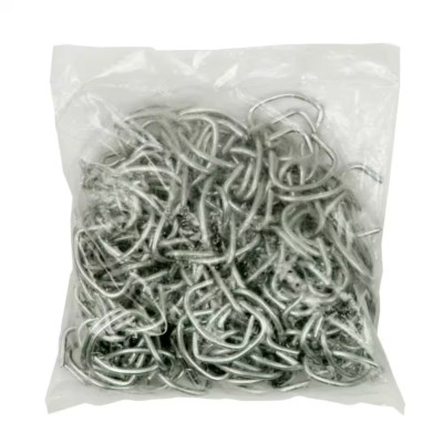 12.5-Gauge Galvanized Steel Chain Link Fence Hog Rings (200-Pieces/Bag)