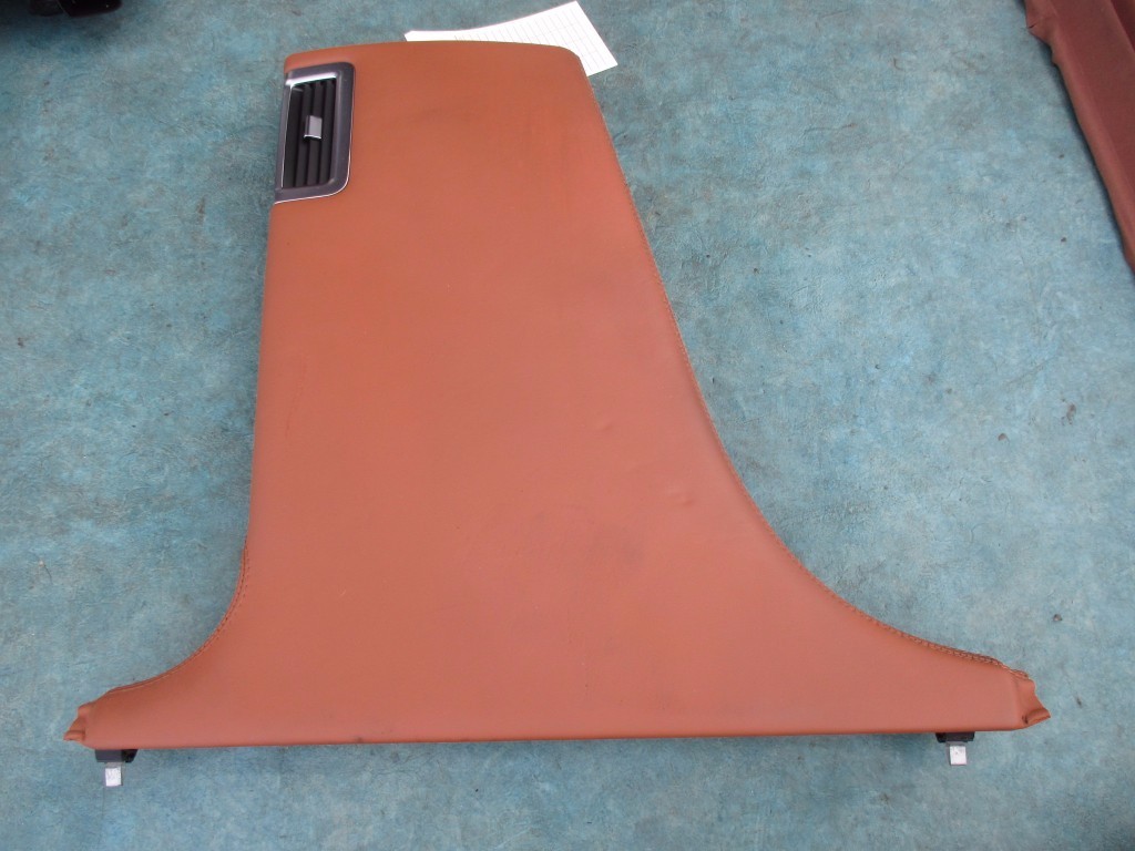 Bentley Flying Spur left B pillar lower panel cover trim brown