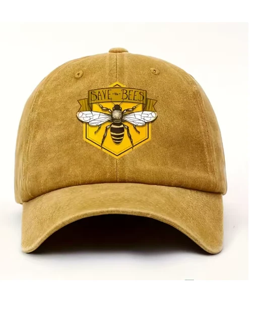 Save The Bees Logo Cotton Baseball Cap fashionable Adjustable Sun Protection