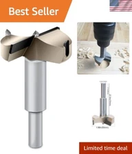 Sharp 2" Forstner Bit for Wood & Plastic - Clean Holes, Durable Drilling Tool