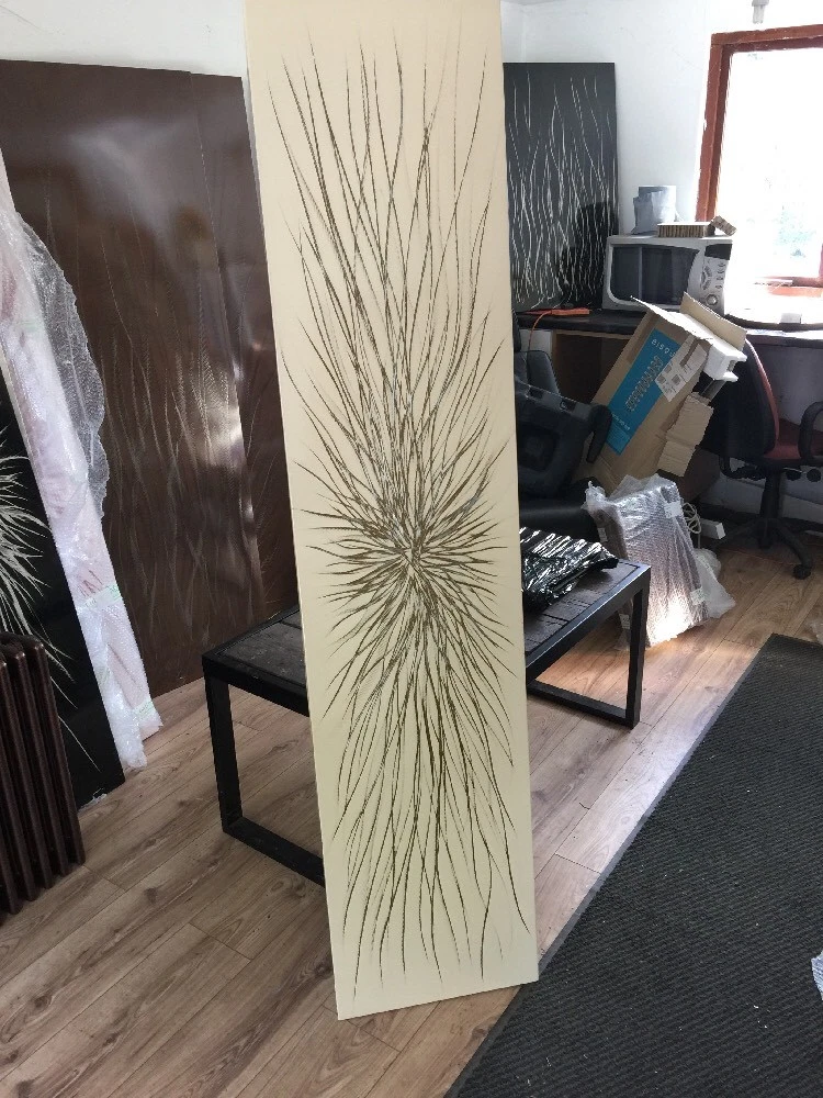 Cream Over Gold Linished Vertical Designer Radiator 400/1800 3000 Btu | eBay
