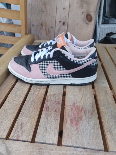 2006 Nike Dunk Low Wmns Picnic Pink Plaid Sz 7 308608-161 Vtg Rare Stussy - Picture 5 of 12