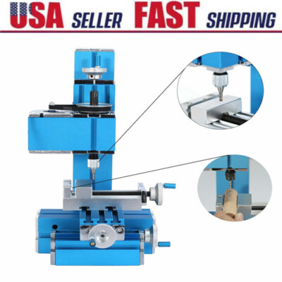 Mini Milling Machine DIY Woodworking Soft Metal Processing Tool for Hobby Study