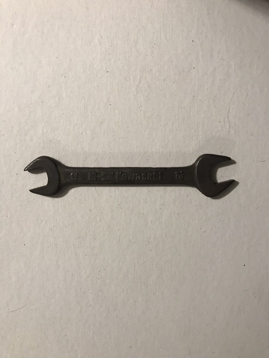 Vintage Kawasaki Wrench Tool 12mm 13mm double opened Mito-7 | eBay
