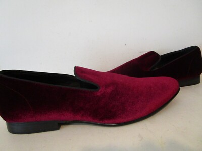 Steve Madden Mens Laight Velvet Smoking Slippers Loafers  display picture 1