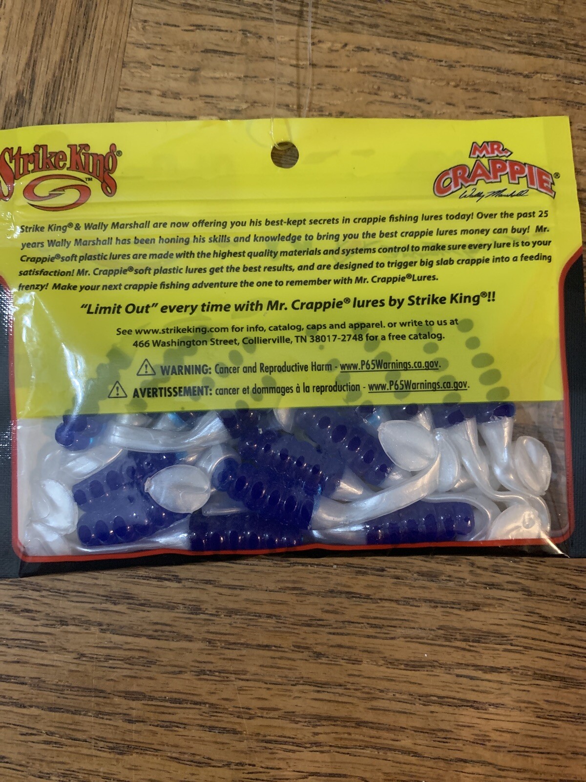 Mr Crappie By Strike King 2" Slabaliciois Blue Pearl-BRAND NEW-SHIPS N 24 HOURS - Image 4