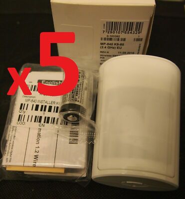 x5 VISONIC MP-840 K9-85 2.4GHz ZigBee Long Range Pet Immune PIR Motion Detector